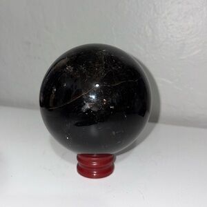 Elegant Black Crystal Sphere